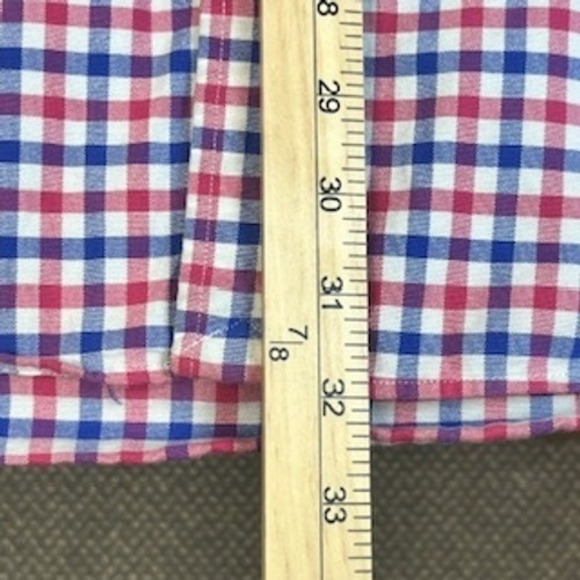 Ralph Lauren Mens Gingham Button Down Shirt Long Sleeve Red Blue White XXL TTG - Picture 6 of 7